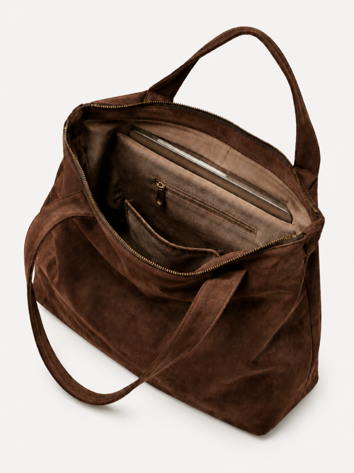 Sera Slouch Suede Tote interior