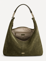 Rue Suede Shoulder Hobo interior