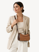 Pia Curved-Panel Crossbody, view 3