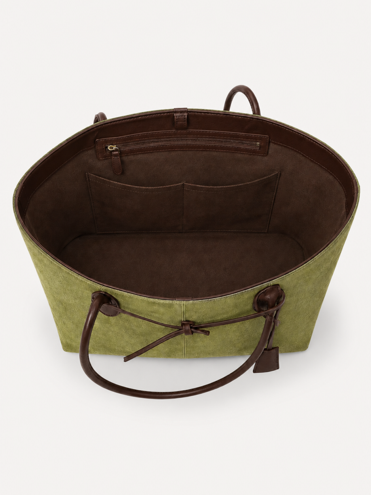 Linden Suede Tie Tote, view 6