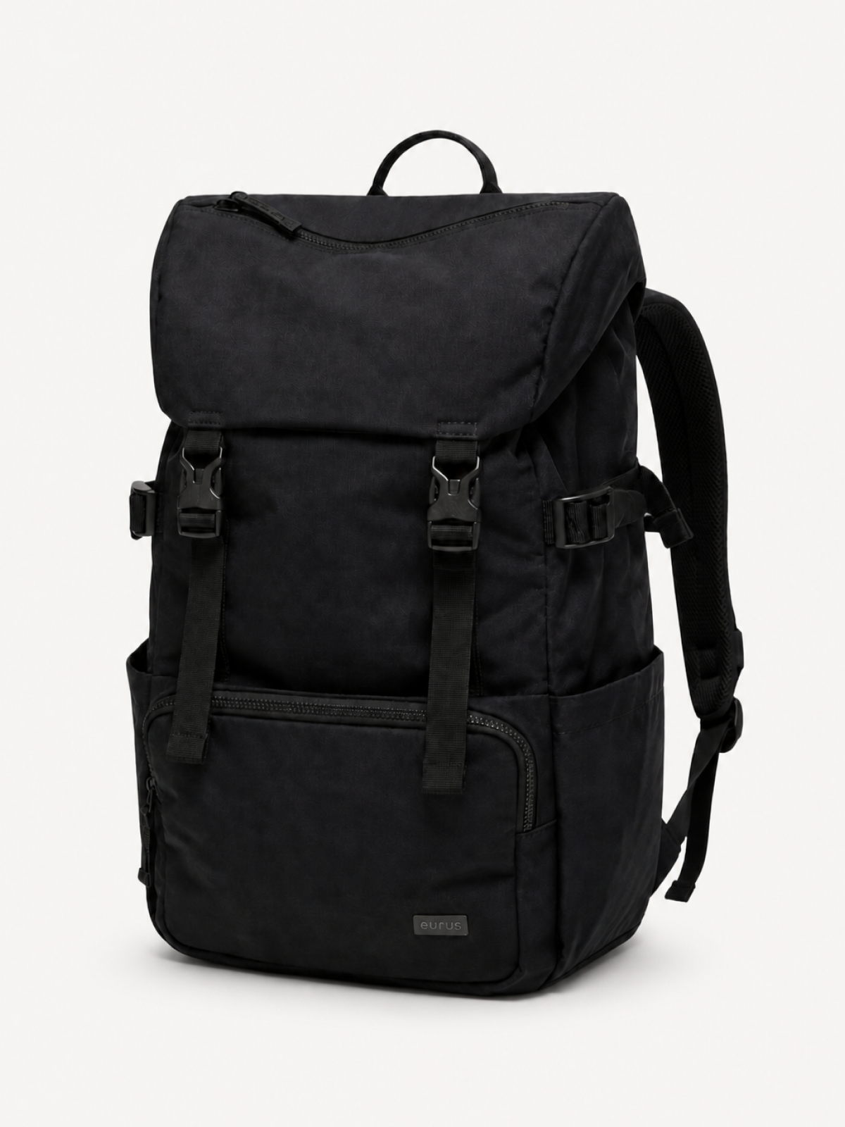 Atlas Utility Buckle Backpack, three-quarter view