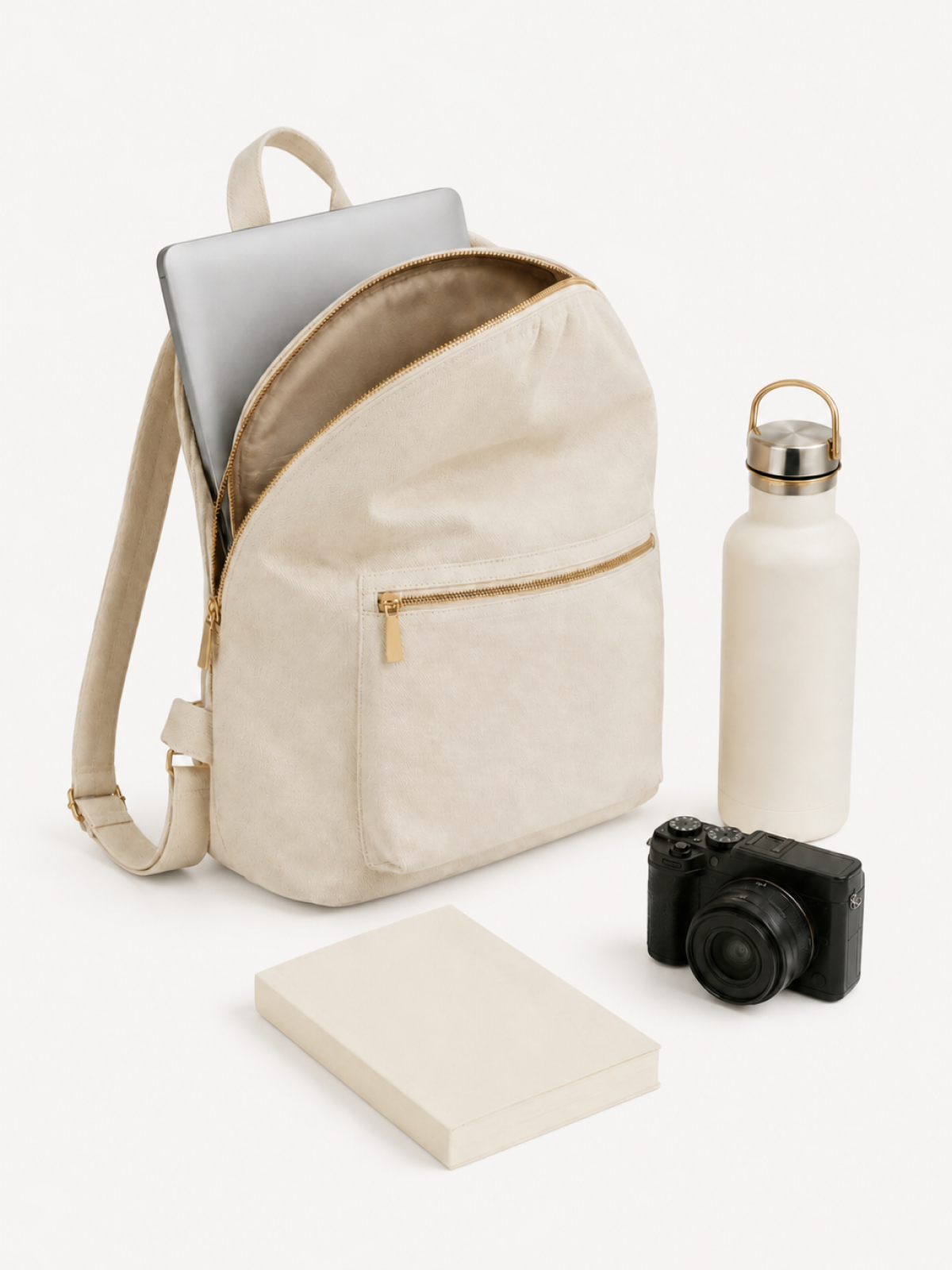 Luma Drawstring Canvas Backpack, view 4