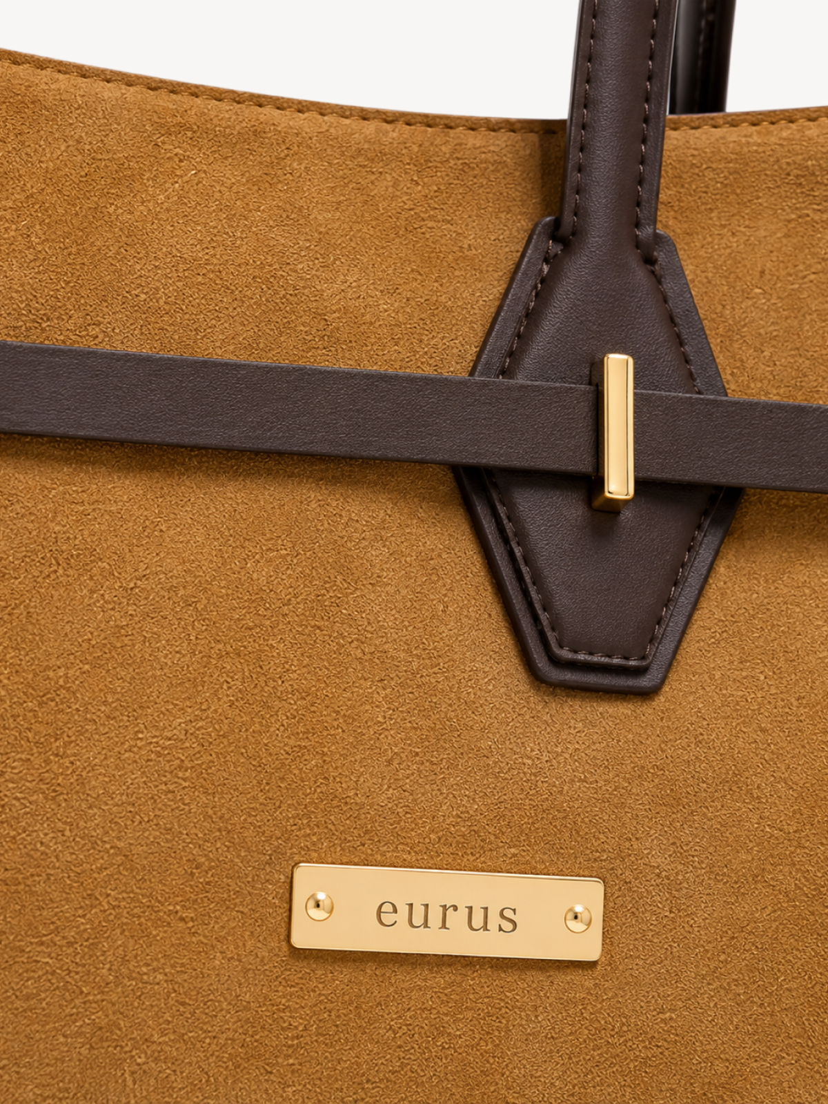Dune Belted Suede Tote, view 6