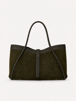 Noa East-West Suede Tote, view 7