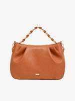 Cora Chain-Top Crossbody in terracotta