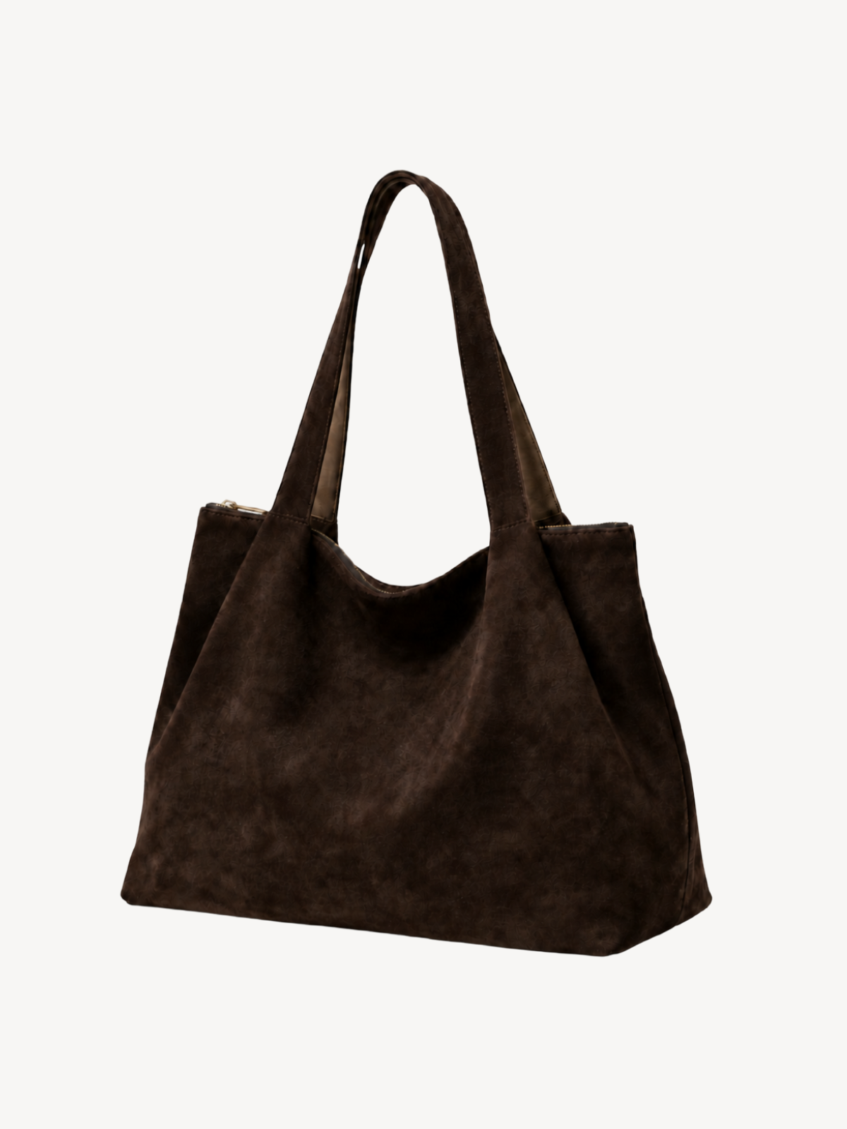 Sera Slouch Suede Tote in chocolate