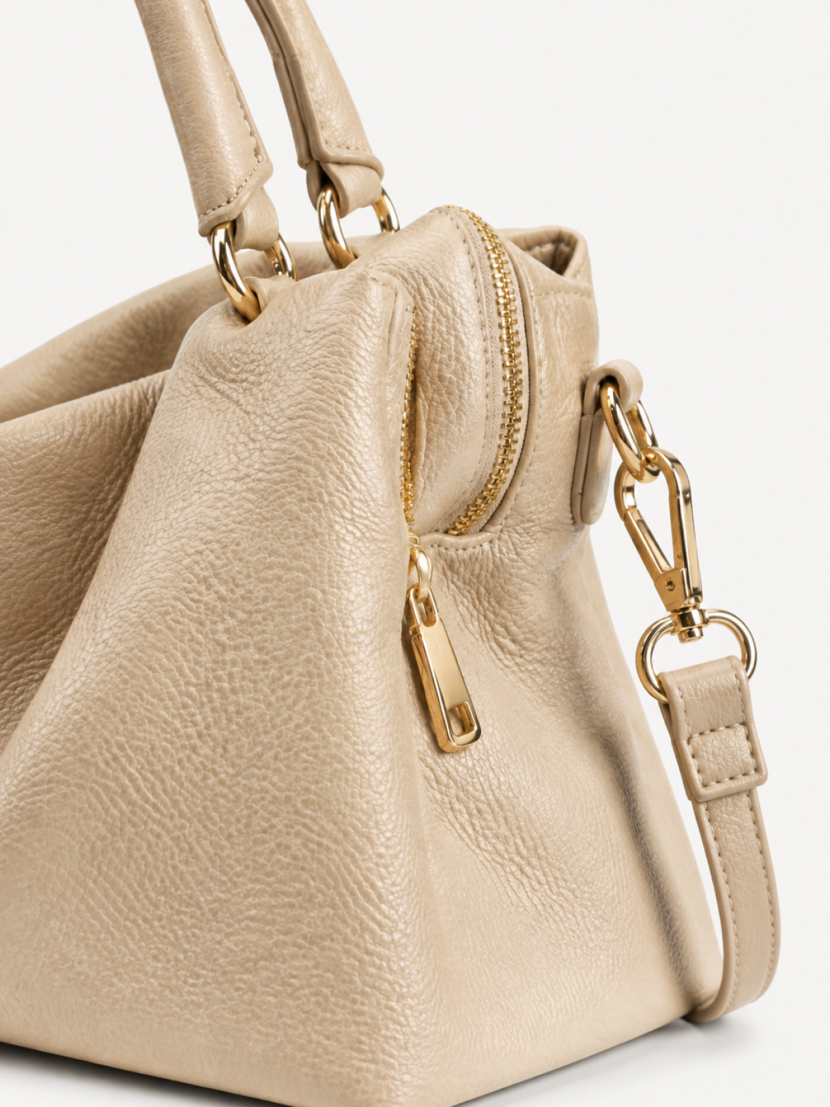 Vera Soft Leather Satchel, view 6