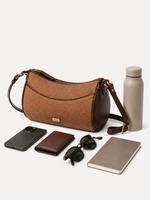 Pia Curved-Panel Crossbody, view 5