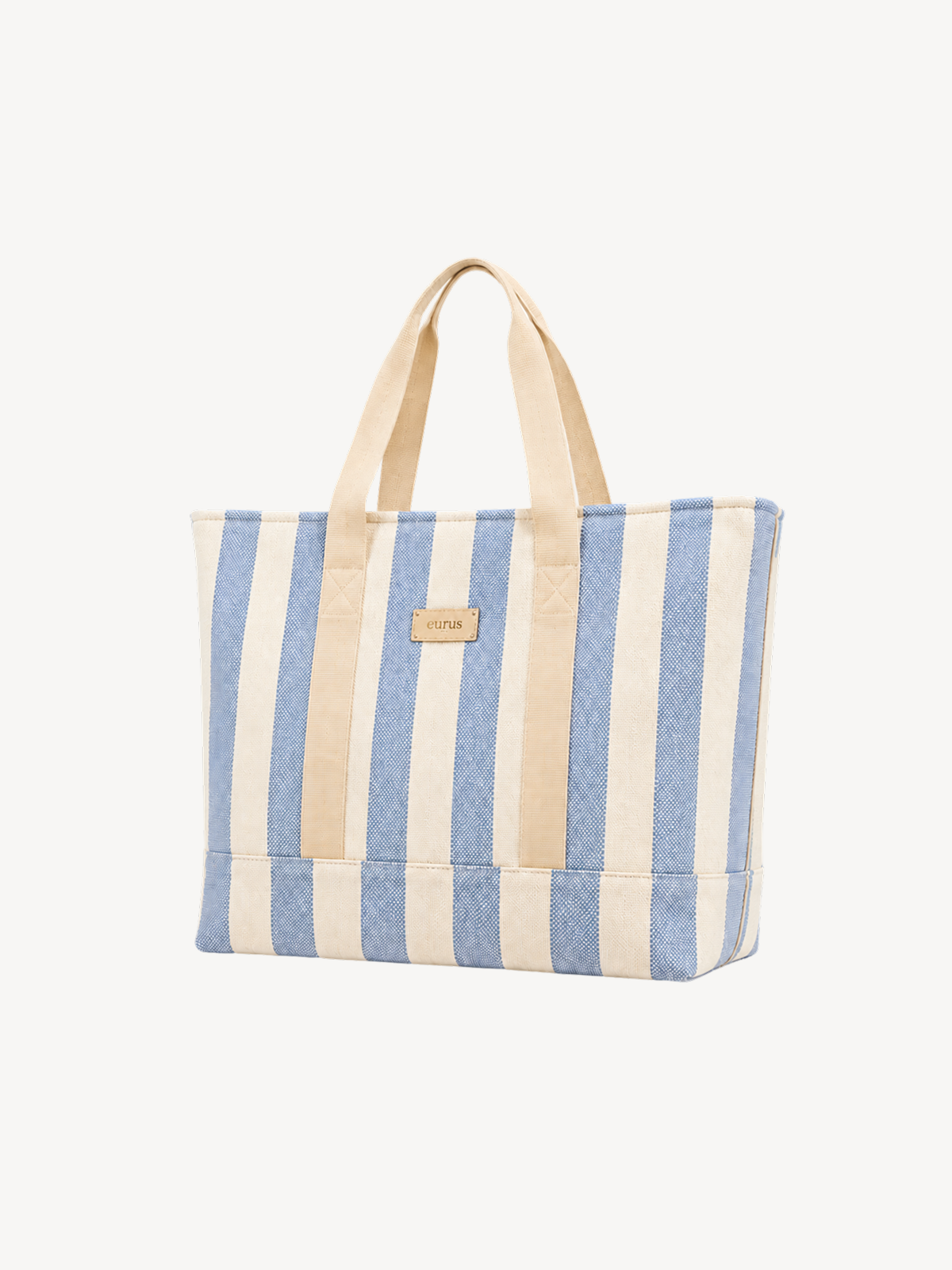 Coast Wide-Stripe Canvas Tote
