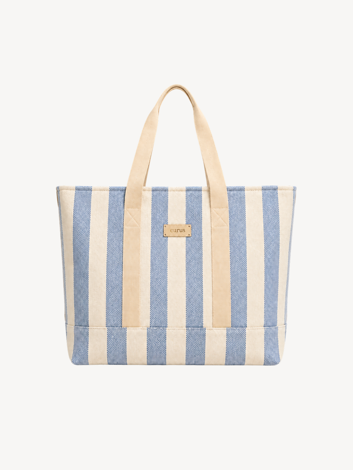 Coast Wide-Stripe Canvas Tote